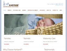 Tablet Screenshot of karitanenannies.co.nz